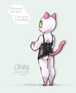 Rating: Questionable Score: 0 Tags: 2008 animal_crossing anthro blush bottomless butt clothed clothing corset domestic_cat e621 felid feline felis female lingerie looking_at_viewer mammal markings mecharm mole_(marking) nintendo olivia_(animal_crossing) raised_tail rear_view solo tail topwear User: bunchy7s Rating: Questionable Score: 0 Tags: 2008 animal_crossing anthro blush bottomless butt clothed clothing corset domestic_cat e621 felid feline felis female lingerie looking_at_viewer mammal markings mecharm mole_(marking) nintendo olivia_(animal_crossing) raised_tail rear_view solo tail topwear User: bunchy7s