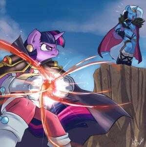 Rating: Safe Score: 0 Tags: 2012 anthro anthrofied atryl breasts cape cleavage cloth clothed clothing crossover crown digital_media_(artwork) duo e621 ear_piercing equid equine female friendship_is_magic fur hair hasbro headgear hi_res horn long_hair magic magic_user mammal multicolored_hair my_little_pony mythological_creature mythological_equine mythology piercing purple_body purple_fur purple_hair slayers tail tiara trixie_(mlp) twilight_sparkle_(mlp) two_tone_hair unicorn User: bunchy7s