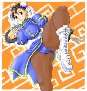 Rating: Questionable Score: 0 Tags: blush breasts cameltoe chun-li cleavage female female_only human pantyhose pussy rule34 ryoushun solo straight_hair street_fighter street_fighter_ii User: bunchy7s