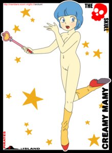 Rating: Explicit Score: 0 Tags: 1girls blue_eyes blue_hair breasts english_text eyelashes female heels human light-skinned_female light_skin looking_at_viewer magic_wand magical_angel_creamy_mami magical_girl nude open_mouth pussy rule34 short_hair small_breasts solo staff standing_on_one_leg stars the_skull yuu_morisawa User: bunchy7s