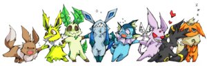 Rating: Safe Score: 0 Tags: ambiguous_gender canid canine e621 eevee eeveelution espeon feral flareon generation_1_pokemon generation_2_pokemon generation_4_pokemon glaceon group jolteon leaf leaf_tail leafeon mammal nekogarasu nintendo pokemon pokemon_(species) simple_background tail umbreon vaporeon white_background User: bunchy7s