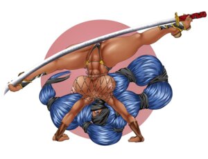 Rating: Explicit Score: 0 Tags: 1girls abs barefoot blue_hair breasts cameltoe dark_skin feet female kings3552 large_breasts nipples pussy rule34 solo source_request sword toe_grab toes weapon User: bunchy7s