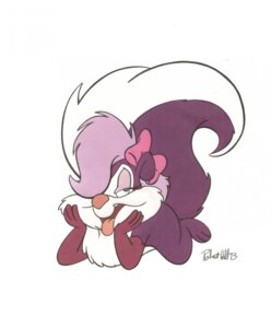 Rating: Safe Score: 0 Tags: 1993 4_fingers anthro arm_support armwear barefoot biped blue_eyes chest_tuft clothing e621 elbow_gloves eyelashes feet female fifi_la_fume fingers flat_colors fluffy fluffy_tail fur gloves hair handwear hi_res leaning_on_elbow looking_at_viewer lying mammal mephitid mostly_nude on_front open_mouth open_smile pink_nose pose purple_body purple_fur purple_hair raised_tail ribbons short_hair simple_background skunk smile solo tail tiny_toon_adventures tongue tongue_out toony tuft vawlkee warner_brothers white_background white_body white_fur User: bunchy7s