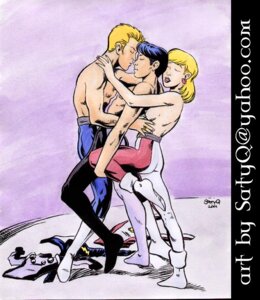 Rating: Explicit Score: 0 Tags: 1girls 2001 2boys bisexual bisexual_male cosmic_boy dc dc_comics dc_silver_age female fmm_threesome legion_of_superheroes lightning_lad male multiple_boys multiple_males rule34 saturn_girl satyq threesome throuple User: bunchy7s