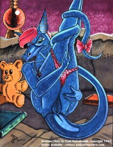 Rating: Explicit Score: 0 Tags: 1990s 1993 20th_century anthro book bow dragon ear_piercing earring female jewelry legs_up necklace nude panties paul_defenbaugh piercing presenting pussy rule34 scalie solo straight_hair teddy_bear underwear year User: bunchy7s