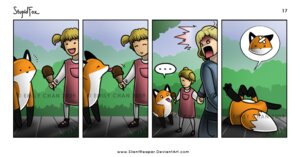 Rating: Safe Score: 0 Tags: angry bandage base_one_layout blue_clothing blue_shirt blue_topwear canid canine clothing comic dessert dipstick_tail distracting_watermark dress duo_focus e621 ellipsis emily_chan empty_eyes fail female feral food four_frame_image fox group humor ice_cream mammal markings mean misunderstanding nature one_row_layout outside pain pigtails pink_clothing pink_dress protective sad shirt sidewalk sky stupidfox symbol-shaped_eyes tail tail_markings topwear unusual_eyes watermark white_clothing white_eyes white_shirt white_topwear wounded x_eyes yelling User: bunchy7s