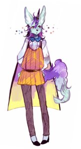 Rating: Safe Score: 0 Tags: anthro biped cape clothing e621 female hair horn long_hair purple_hair robi simple_background solo standing white_background User: bunchy7s