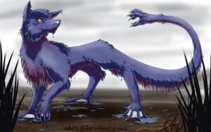Rating: Safe Score: 0 Tags: 16:10 2013 ahro ahuizotl blue_body blue_fur canid canine canis e621 feet feral fur hybrid looking_at_viewer male mammal membrane_(anatomy) mythical red_eyes shaded signature solo tail tail_hand toes unusual_anatomy unusual_tail webbed_feet webbed_hands wet widescreen wolf User: bunchy7s