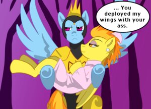 Rating: Safe Score: 0 Tags: 2011 adult_swim blue_body blue_feathers blue_fur cartoon_network crossover dialogue dr._mrs._the_monarch duo e621 english_text equid equine feathered_wings feathers female friendship_is_magic fur hair hasbro mammal mlpendlessnight multicolored_hair my_little_pony mythological_creature mythological_equine mythology parody pegasus rainbow_dash_(mlp) rainbow_hair spitfire_(mlp) spread_wings text the_monarch the_venture_bros. wing_boner wings wonderbolts_(mlp) User: bunchy7s