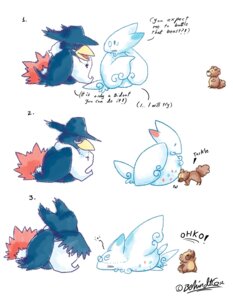 Rating: Safe Score: 0 Tags: 2012 ambiguous_gender avian bidoof bird comic e621 english_text feral generation_4_pokemon hi_res honchkrow mammal marlowe_(random_doom) nintendo pokemon pokemon_(species) random_doom red_eyes rodent simple_background tamarinfrog text togekiss white_background User: bunchy7s