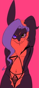 Rating: Questionable Score: 0 Tags: anthro chamelon chest_tuft clothed clothing digital_media_(artwork) e621 female fur heterochromia lagomorph leporid looking_at_viewer mammal outline rabbit skimpy solo tuft User: bunchy7s