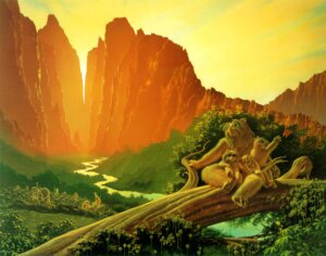 Rating: Safe Score: 0 Tags: 1982 ambiguous_gender anthro arthropod butterfly canyon casual_nudity detailed_background e621 fantasy female fur grass green_eyes group hill insect landscape lepidopteran michael_whelan mountain nature nude outside plant river sky sunset tail tree unknown_species valley water young young_anthro User: bunchy7s