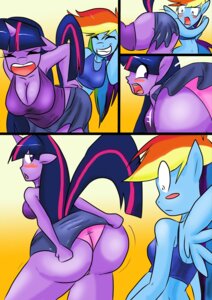 Rating: Questionable Score: 0 Tags: 2013 absurd_res anthro anthrofied belly big_belly big_butt blue_body blue_feathers blue_fur blush bra butt butt_expansion clothing comic duo e621 equid equine expansion eyes_closed feathered_wings feathers female friendship_is_magic fur hair hasbro hi_res horn inside long_hair mammal multicolored_hair my_little_pony mythological_creature mythological_equine mythology panties pegasus purple_body purple_eyes purple_fur purple_hair rainbow_dash_(mlp) rainbow_hair twilight_sparkle_(mlp) two_tone_hair underwear unicorn vale-city wings User: bunchy7s