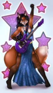 Rating: Questionable Score: 0 Tags: absurd_res anthro black_hair blue_clothing blue_dress bracelet breasts canid canine cassie_the_rock_vixen choker claws cleavage clothed clothing dipstick_tail dress e621 electric_guitar female finger_claws fox gloves_(marking) guitar hair hi_res jewelry leg_markings legwear mammal markings multicolored_tail music musical_instrument necklace playing_guitar playing_music plucked_string_instrument rock_(genre) slit_dress socks_(marking) solo spookable stockings string_instrument tail tail_markings thigh_highs toe_claws translucent translucent_clothing translucent_legwear translucent_stockings User: bunchy7s