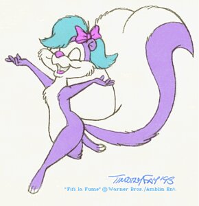 Rating: Safe Score: 0 Tags: 1993 3_toes accessory animaniacs anthro barefoot biped bow_(feature) bow_accessory bow_ribbon e621 eyes_closed feet female fifi_la_fume fur green_hair hair hair_accessory hair_bow hair_ribbon happy low_res mammal mephitid open_mouth purple_body purple_feet purple_fur ribbons simple_background skunk smile solo standing striped_skunk tail timothy_fay tiny_toon_adventures toes toony vintage warner_brothers white_background User: bunchy7s