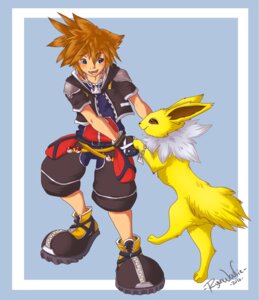 Rating: Safe Score: 0 Tags: 2010 4_toes belt blue_eyes bottomwear brown_eyes brown_hair chain clothed clothing crossover dancing digitigrade disney duo e621 eeveelution feet feral fingerless_gloves footwear fully_clothed fur generation_1_pokemon gloves hair handwear human jacket jolteon kingdom_hearts long_ears looking_aside looking_at_another male mammal nintendo nude open_mouth open_smile pokeball pokemon pokemon_(species) ryunwoofie shoes short_hair shorts size_difference smile sora_(kingdom_hearts) square_enix standard_pokeball standing tan_body tan_skin toes topwear yellow_body yellow_fur zipper User: bunchy7s