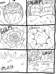 Rating: Questionable Score: 0 Tags: 2009 ambiguous_form ambiguous_gender ambiguous_pred black_and_white bodily_fluids bone bones_in_stomach bubble different_sound_effects digital_drawing_(artwork) digital_media_(artwork) e621 english_text esophageal_sphincter eyewear fan_character fangs feet first_person_view gaping_mouth generation_1_pokemon glasses grid_layout gurgle_(sound_effect) hi_res hindpaw inside_stomach internal larger_pred mammal monochrome mouth_shot navel nintendo onomatopoeia open_mouth oral_vore organs palate paws pikachu pokemon pokemon_(species) prey_pov rodent saliva saliva_on_tongue sequence six_frame_sequence size_difference solo sound_effects sparky_the_chu sparky_the_chu_(character) speech_bubble splash stomach stomach_acid swallowing teeth text tongue uvula vore User: bunchy7s
