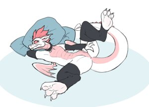 Rating: Explicit Score: 0 Tags: 2013 3_toes animal_genitalia anthro anus arm_warmers armwear biped blush claws clothed clothing collar crossgender digital_media_(artwork) digitigrade dragon e621 feet fizzle_(mlp) footwear friendship_is_magic genital_slit genitals hair hasbro hindpaw legwear looking_at_viewer lying male membrane_(anatomy) membranous_wings my_little_pony mythological_creature mythological_scalie mythology navel on_back paws pillow presenting red_hair reptile scalie shy simple_background skimpy socks solo spread_legs spreading stockings tail thesecretcave toeless_footwear toeless_socks toes white_body wings User: bunchy7s
