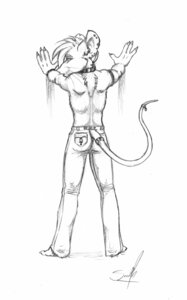 Rating: Explicit Score: 0 Tags: 4_fingers accessory against_surface against_wall alternative_fashion ankh anthro biped bottomwear claws clothed clothing collar detailed_ear e621 ear_piercing fingers furgonomic_bottomwear furgonomics goth graphite_(artwork) greyscale hair helix_piercing jewelry looking_at_viewer looking_back male mammal monochrome murid murine nephilia notched_ear pants piercing rat rear_view ring rodent solo standing tail tail_accessory tail_button_bottoms tail_clothing tail_jewelry tail_ring topless traditional_media_(artwork) twain whiskers User: bunchy7s