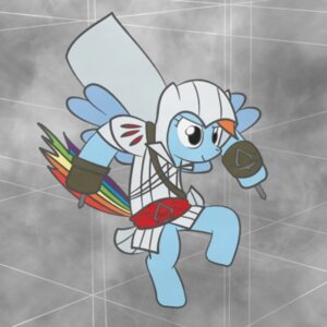 Rating: Safe Score: 0 Tags: 1:1 assassin blade blue_body blue_feathers blue_fur bow_(weapon) cloak clothing e621 equid equine feathered_wings feathers female feral friendship_is_magic fur hair hasbro low_res mammal multicolored_hair multicolored_tail my_little_pony mythological_creature mythological_equine mythology parody pegasus rainbow_dash_(mlp) rainbow_hair rainbow_tail ranged_weapon solo tail unknown_artist weapon wings User: bunchy7s