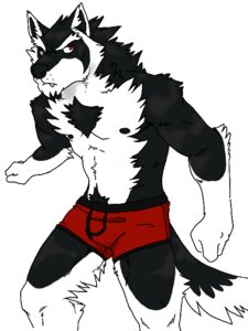Rating: Safe Score: 0 Tags: 2013 3:4 aluminemsiren anthro biceps biped black_body black_fur black_nipples bottomwear boxer_briefs bulge canid canine canis chest_tuft clothed clothing countershading digital_media_(artwork) e621 fangs fur male mammal muscular muscular_anthro muscular_male nipples orion_(aluminemsiren) pecs portrait pose red_bottomwear red_clothing red_eyes red_underwear serious simple_background solo standing teeth three-quarter_portrait topless tuft underwear white_background white_body white_fur wolf User: bunchy7s