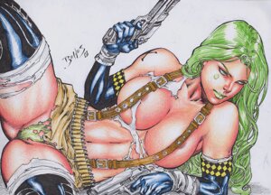 Rating: Questionable Score: 0 Tags: 1girls 2008 ammo_belt aphrodite_ix breasts ed_benes ed_benes_studio female female_only green_eyebrows green_eyes green_hair green_lipstick gun handgun image_comics long_hair pistol rule34 solo tagme top_cow wavy_hair weapon User: bunchy7s