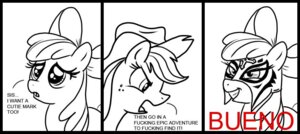 Rating: Safe Score: 0 Tags: apple_bloom_(mlp) applejack_(mlp) big_eyes black_and_white bueno clothing comic cowboy_hat e621 earth_pony english_text equid equine female feral friendship_is_magic hasbro hat headgear headwear horse line_art madmax mammal mask monochrome my_little_pony open_mouth pony profanity sibling_(lore) sister_(lore) sisters_(lore) smile text toony yelling young young_feral User: bunchy7s Rating: Safe Score: 0 Tags: apple_bloom_(mlp) applejack_(mlp) big_eyes black_and_white bueno clothing comic cowboy_hat e621 earth_pony english_text equid equine female feral friendship_is_magic hasbro hat headgear headwear horse line_art madmax mammal mask monochrome my_little_pony open_mouth pony profanity sibling_(lore) sister_(lore) sisters_(lore) smile text toony yelling young young_feral User: bunchy7s