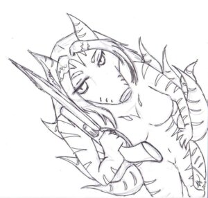 Rating: Safe Score: 0 Tags: 2010 anthro big_breasts black_and_white breasts canid canine e621 female gunblade mammal monochrome mythril_blackpaw rynnie signature simple_background sketch solo stripes white_background year User: bunchy7s