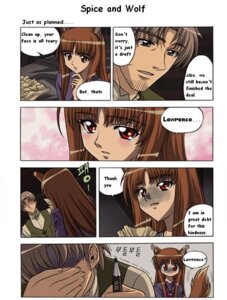 Rating: Safe Score: 0 Tags: alternating_focus animal_humanoid blockage_(layout) canid canid_humanoid canine canine_humanoid canis comic creating_art destroyed dialogue digital_media_(artwork) duo e621 english_text female holding_object holding_pencil holding_writing_utensil holo_(spice_and_wolf) horizontal_blockage human humanoid humor inward_tail_speech_bubble korean_text kraft_lawrence male mammal mammal_humanoid mourning name_drop name_in_dialogue oblivious paper pencil_(object) sad six_frame_image speech_bubble spice_and_wolf tail text translated unknown_artist wolf wolf_humanoid writing_utensil User: bunchy7s
