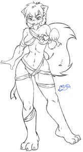 Rating: Questionable Score: 0 Tags: anthro black_and_white camel_toe claws clothed clothing domestic_cat e621 felid feline felis female hi_res mammal monochrome mostly_nude ribbons simple_background skidd skimpy solo tail white_background wide_hips User: bunchy7s