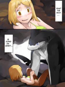 Rating: Safe Score: 0 Tags: 3:4 amber_eyes anthro aquatic bikini black_body black_scales blonde_hair blue_eyes blush bodily_fluids breasts cave clothed clothing comic countershading dorsal_fin duo e621 english_text eye_contact female fin fish gills hair human leaning leaning_forward looking_at_another lying male mammal multicolored_body multicolored_scales muscular nervous on_back open_mouth scales shark shoulder_length_hair simple_background size_difference skimpy smile sweat sweatdrop swimwear tail tail_fin text two-piece_swimsuit two_tone_body two_tone_scales vu06 white_body white_scales User: bunchy7s