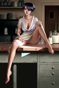 Rating: Questionable Score: 0 Tags: 1990s 1999 1girls 20th_century alisa_(cowboy_bebop) barefoot black_hair breasts cleavage cowboy_bebop feet female highres human kitchen legs light-skinned_female light_skin lips lipstick makeup panties pantyshot purple_panties python_(snake_legs) red_eyes rule34 short_hair solo spread_legs underwear User: bunchy7s