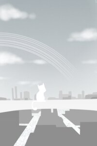 Rating: Safe Score: 0 Tags: 2:3 ambiguous_gender bleak_ambiance digital_media_(artwork) domestic_cat e621 felid feline felis feral greyscale hi_res landscape mammal minimalism monochrome mot off_(game) rainbow restricted_palette solo tail the_judge_(off) User: bunchy7s