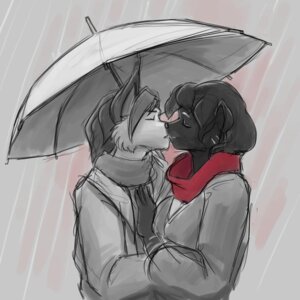 Rating: Safe Score: 0 Tags: 1:1 anthro bent_arm biped black_body black_fur black_hair canid chest_grab clothed clothing digital_media_(artwork) duo e621 eyes_closed felid feline female fully_clothed fur hair half-length_portrait hand_on_another's_chest hand_on_chest holding_object holding_umbrella kissing lynx male male/female mammal mishakun outside portrait raining ravenclaw_(siblings) rhianna_ravenclaw romantic romantic_ambiance romantic_couple standing striped_body striped_fur stripes taryn_crimson umbrella white_body white_fur User: bunchy7s