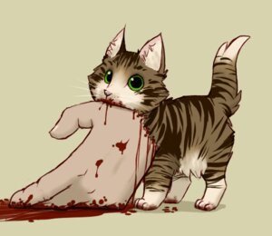 Rating: Questionable Score: 0 Tags: ambiguous_gender bite blood bodily_fluids daww domestic_cat dragon-chan e621 felid feline felis gore green_eyes killing looking_at_viewer mammal severed_body_part severed_hand simple_background solo tail whiskers User: bunchy7s