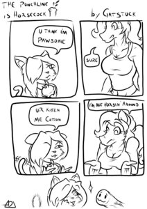 Rating: Explicit Score: 0 Tags: :3 adjatha animal_genitalia animal_penis anthro bell breasts cleavage clothed clothing collar comic corruption_of_champions cotton_(coc) dialogue domestic_cat duo e621 english_text equid equine equine_genitalia equine_penis erection felid feline felis female genitals gynomorph hair herm_(lore) horse humor intersex katherine_(coc) line_art mammal monochrome penis text vein veiny_penis User: bunchy7s