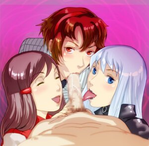 Rating: Explicit Score: 0 Tags: 1boy 3girls :>= alpaca_rider atlus black_lipstick blue_eyes censored collaborative_fellatio devil_summoner fellatio female fffm_foursome foursome hitomi_tono human light-skinned_female light-skinned_male light_skin lipstick male megami_tensei mosaic_censoring multiple_females multiple_girls nemissa_(megami_tensei) nude oral pale_skin partial_male penis pov rei_reiho rule34 shin_megami_tensei short_hair teamwork white_hair User: bunchy7s