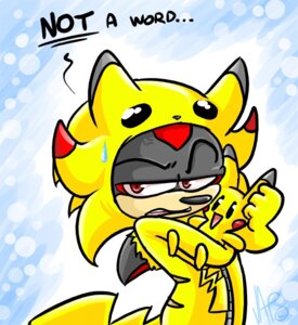Rating: Safe Score: 0 Tags: anthro black_body black_fur bodily_fluids clothing cosplay costume crossover crossover_cosplay cuddling e621 embarrassed english_text eulipotyphlan fur furry_wearing_fursuit fursuit generation_1_pokemon hedgehog male mammal nintendo pikachu pikachu_onesie plushie pokemon pokemon_(species) pokemon_costume rodent sega shadow_the_hedgehog solo sonic_the_hedgehog_(series) sweat sweatdrop text vaporotem yellow_body yellow_fur zipper User: bunchy7s