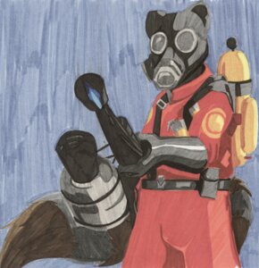 Rating: Safe Score: 0 Tags: 2007 anthro clothing dbruin e621 flamethrower gas_mask gas_tank holding_object holding_weapon male mammal mask procyonid pyro_(team_fortress_2) raccoon ranged_weapon solo tail team_fortress_2 valve valve_corporation weapon User: bunchy7s
