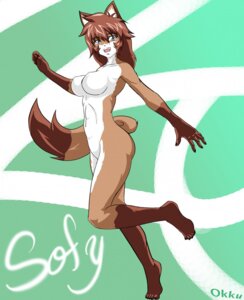 Rating: Questionable Score: 0 Tags: anthro blue_eyes breasts brown_body brown_fur brown_hair canid canine dipstick_tail e621 fangs female fox fur hair hi_res mammal markings nipples nude okku open_mouth sofy solo tail tail_markings teeth User: bunchy7s