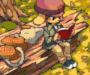 Rating: Safe Score: 0 Tags: 6:5 ambiguous_gender anthro book canid canine canis detailed_background digital_media_(artwork) domestic_cat domestic_dog duo e621 eyes_closed felid feline felis grass holding_book holding_object kesutofee log low_res mammal oekaki outside plant reading sleeping tail tired tree wood User: bunchy7s
