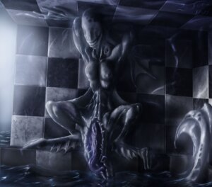 Rating: Explicit Score: 0 Tags: 2013 4_breasts against_surface against_wall alien anthro aquatic big_head big_penis breasts checkered checkered_wall demon detailed detailed_background digitigrade dutch_angle e621 fin fog front_view genitals glistening grin gynomorph hi_res ijoe intersex long_penis long_vulva looking_at_viewer marble membrane_(anatomy) monster multi_breast muted_colors nightmare_fuel nipples non-mammal_breasts non-mammal_nipples nude partially_submerged penis perching purple_penis reflection restricted_palette semi-anthro slit_dentata small_waist smile solo spread_legs spreading supernumerary_breasts surrealism tapering_penis teratophilia tile tile_wall wall_(structure) water water_reflection webbed_hands xenophilia User: bunchy7s