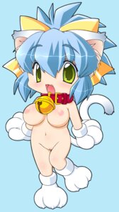 Rating: Explicit Score: 0 Tags: animal_ears bell blue_background blue_hair breasts cat_ears chibi collar color female female_only futaba_morishita gloves green_eyes large_breasts nude open_mouth original rule34 short_hair solo standing tail User: bunchy7s