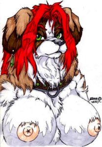 Rating: Questionable Score: 0 Tags: anthro breasts bust_portrait canid canine canis collar domestic_dog e621 female fenrir_lunaris green_eyes hair looking_at_viewer mammal molosser mountain_dog nipples portrait red_hair saint_bernard solo User: bunchy7s Rating: Questionable Score: 0 Tags: anthro breasts bust_portrait canid canine canis collar domestic_dog e621 female fenrir_lunaris green_eyes hair looking_at_viewer mammal molosser mountain_dog nipples portrait red_hair saint_bernard solo User: bunchy7s