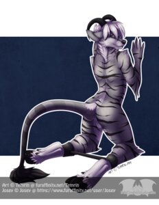 Rating: Explicit Score: 0 Tags: 2014 against_surface against_wall anthro backsack balls bdsm biped black_nose bondage bound butt canid canine canis cuff_(restraint) domestic_dog e621 fluffy fur genitals grey_eyes hair hooves horn hybrid looking_at_viewer male mammal nude raised_tail restraints shackles smile solo spread_legs spreader_bar spreading stripes submissive submissive_male tail temrin text tuft url white_body white_fur white_hair User: bunchy7s