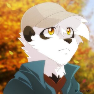 Rating: Safe Score: 0 Tags: 1:1 anthro baseball_cap bear black_body black_fur black_nose blurred_background bust_portrait clothed clothing day e621 fur giant_panda hair hat headgear headwear icon male mammal orange_eyes outside portrait short_hair solo super-tuler tairu white_body white_fur white_hair User: bunchy7s