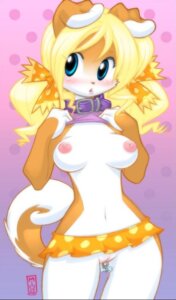 Rating: Explicit Score: 0 Tags: accessory anthro belt big_breasts blonde_hair blue_eyes blush bone bottomwear bow_(feature) bow_accessory bow_ribbon breasts brown_body brown_fur canid canine clitoris clitoris_piercing clothed clothing collar e621 female fur genital_piercing genitals hair hair_accessory hair_bow hair_ribbon long_hair mammal microskirt midriff miniskirt miu multicolored_body multicolored_fur navel nipples open_mouth piercing pigtails raised_tail ribbons skimpy skirt solo tail twin_bows twin_hair_bows two_tone_body two_tone_fur vulva vulva_piercing white_body white_fur User: bunchy7s
