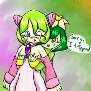 Rating: Explicit Score: 0 Tags: 2007 2girls blush breasts dress_down dress_pull english_text female gem housyasei_san mooneglo multiple_females multiple_girls nipples original_character rule34 seedrian sega small_breasts sonic_(series) sonic_x straight_hair yuri User: bunchy7s