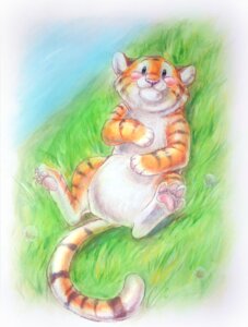 Rating: Safe Score: 0 Tags: ambiguous_gender e621 felid feral grass lying mammal on_back outside pantherine plant solo spread_legs spreading teen-tiger tiger User: bunchy7s
