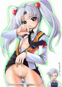 Rating: Explicit Score: 0 Tags: 2girls blue_hair blush breasts closed_eyes drill_hair female human kiddy_grade light-skinned_female light_skin long_hair lumiere_(kiddy_grade) martian_successor_nadesico mikazuki_akira military_uniform multiple_females multiple_girls necktie open_clothes open_shirt pale-skinned_female pale_skin panties panty_pull pointy_chin pubic_hair rule34 ruri_hoshino shirt skirt skirt_lift solo_focus text tied_hair translated twintails uncensored underwear uniform vest white_background yellow_eyes User: bunchy7s